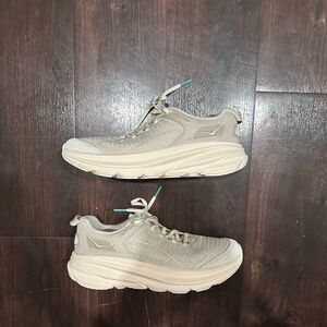 NEW Hoka Vibrant Bloom Clifton One9 Sneakers Alabaster W9 M8 Running Shoes